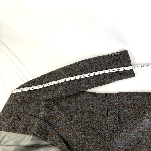 Mens Jos. A. Bank Camel Hair Herringbone Sport Coat Blazer Jacket Size 40S Short - Picture 7 of 9